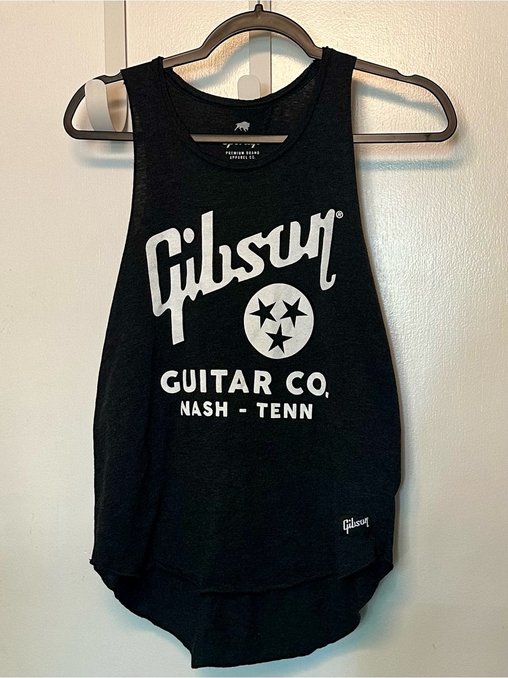 Gibson Black Graphic Tank with White Logo